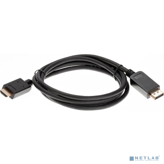 AOpen ACG609-1.8M Кабель-переходник DisplayPort M-> HDMI M 4K@60Hz 1.8m iOpen (Aopen/Qust) <ACG609-1.8M>