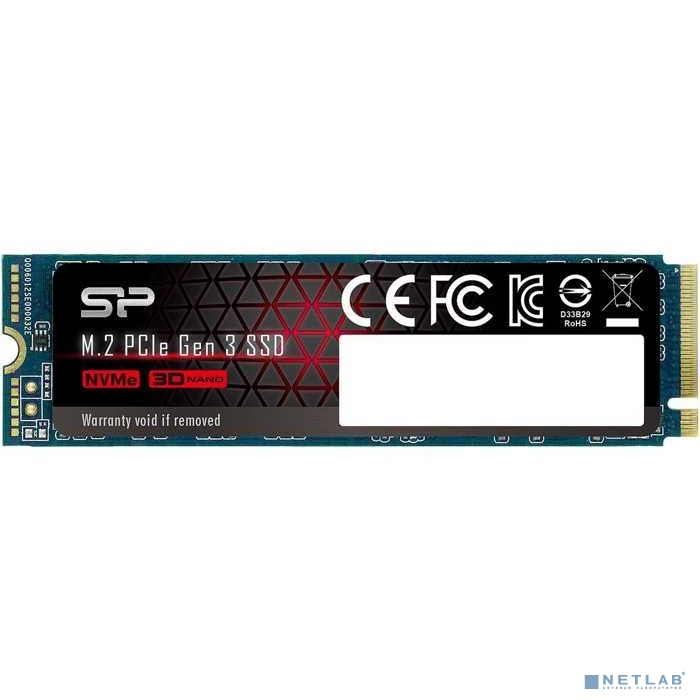 SSD Silicon Power P34A80 2Tb PCIe Gen3x4 M.2 PCI-Express (PCIe) SP002TBP34A80M28