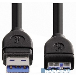 Кабель Hama H-54507 USB 3.0 A-micro B (m-m) 1.8 м экранированный 5 Гбит/с 1зв черный 
