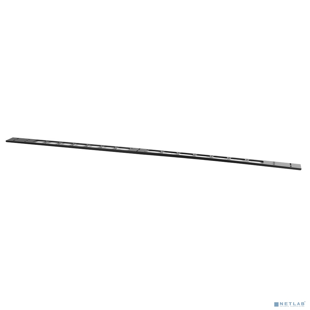 ЦМО Вертикальный кабельный органайзер в шкаф, ширина 75 мм 18U, цвет черный  (ВКО-М-18.75-9005)