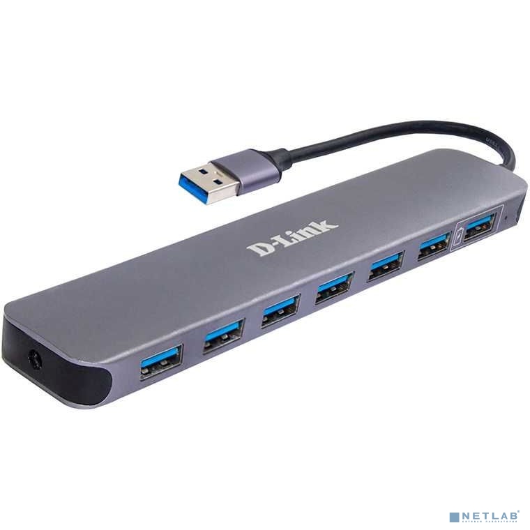 D-Link DUB-1370/B2A Концентратор с 7 портами USB 3.0 (1 порт с поддержкой режима быстрой зарядки)