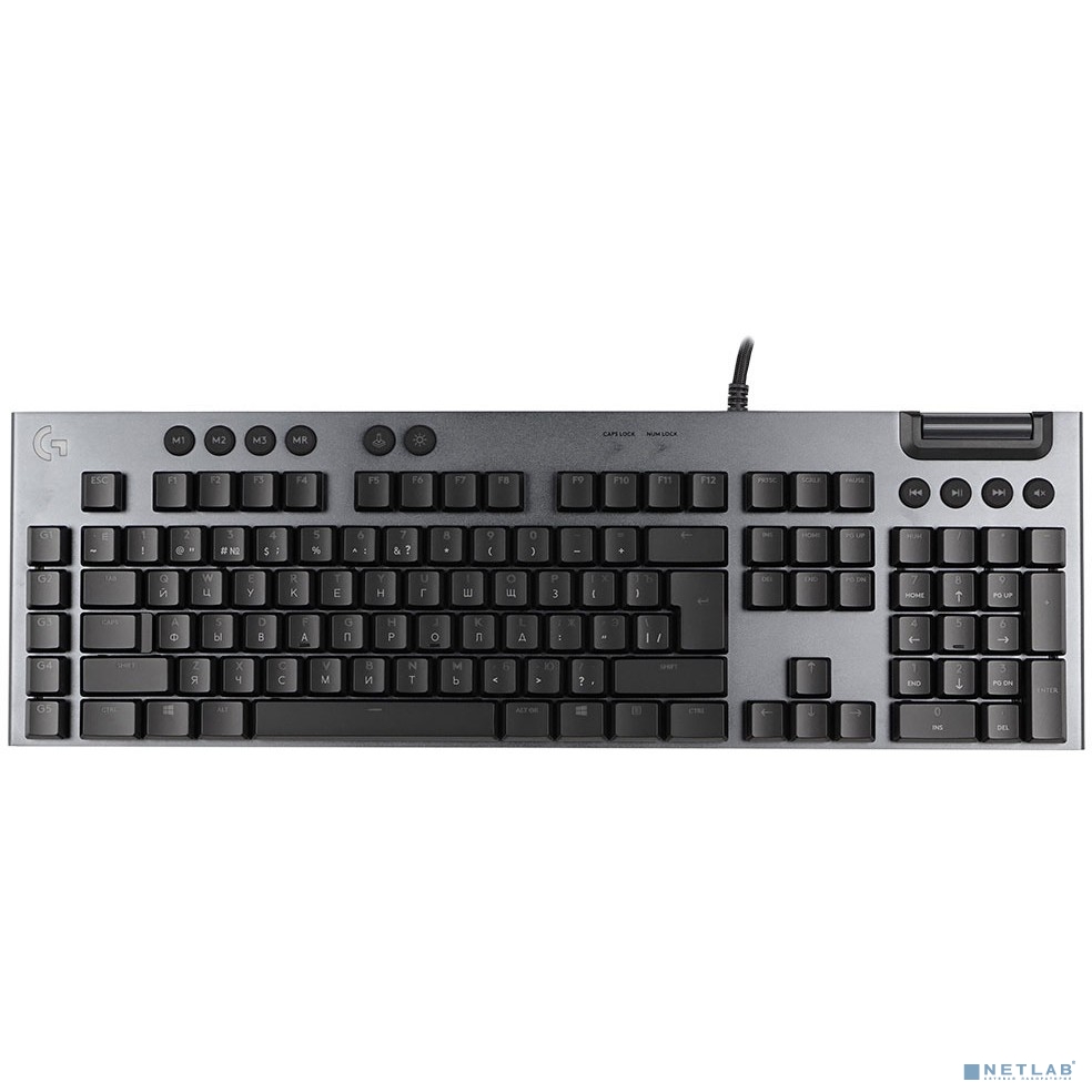920-009007 Logitech Клавиатура игровая G815 {механическая, черный, USB, беспроводная, Multimedia LED}