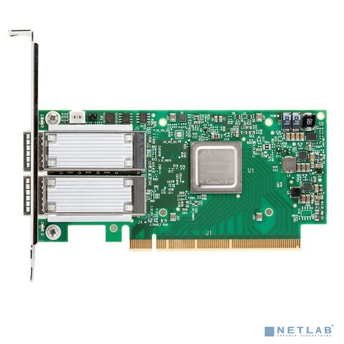 Mellanox MCX516A-GCAT ConnectX®-5 EN network interface card, 50GbE dual-port QSFP28, PCIe3.0 x16, tall bracket, ROHS R6