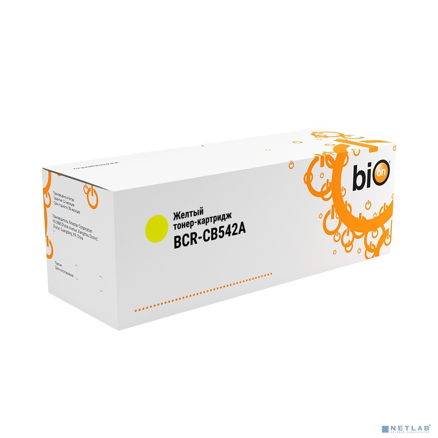 Bion CB542A Картридж для HP CLJ CM1300/CM1312/CP1210/CP1215/CP1525/CM1415  Y, 1500 страниц   [Бион]