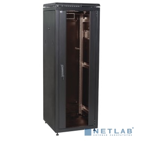 ITK LN05-28U66-G Шкаф сетевой 19" LINEA N 28U 600х600 мм стеклянная передняя дверь черный
