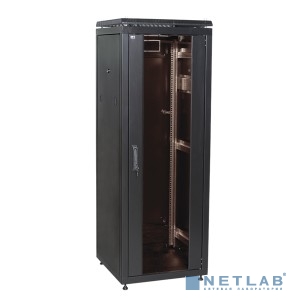 ITK LN05-33U68-G Шкаф сетевой 19" LINEA N 33U 600х800 мм стеклянная передняя дверь черный