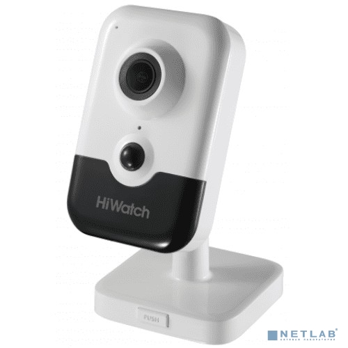 HiWatch DS-I214(B) (4 mm) Видеокамера IP цветная корп.:белый/черный