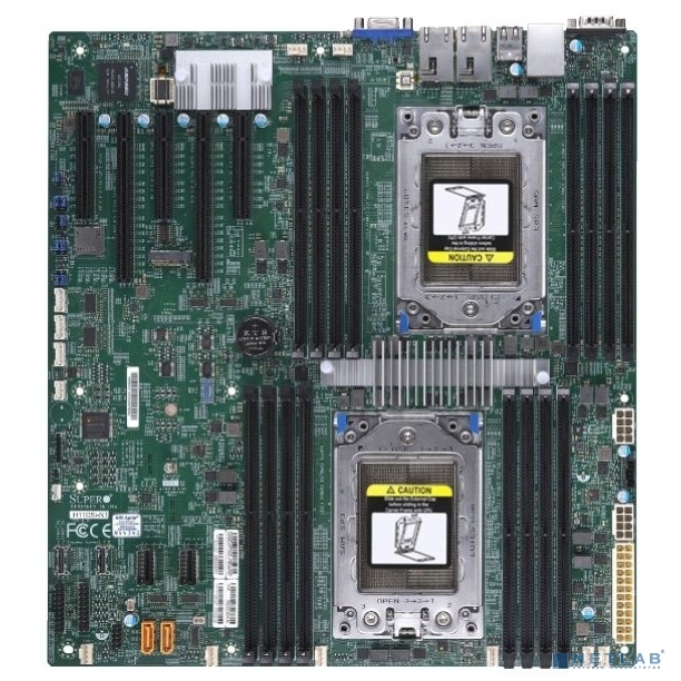 Supermicro MBD-H11DSI-NT-B {board,support for 2xAMD EPYC 7000 Series Processors,up to 16xRegistered ECC DDR4 2666MHz SDRAM DIMMs, 2xPCI E 3.0x16 and 3xPCI E 3.0 x8 Exp.} OEM