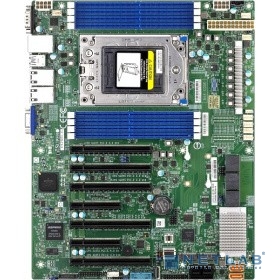 Supermicro MBD-H12SSL-C-O ATX, 8 DIMM slots, 8 SATA3, Broadcom 3008 SAS3 (12 Gbps) controller for 2 SAS3 ports, 2 M.2, ASPEED AST2500 BMC graphics, 7 PWM 4-pin Fans with tachometer status monitoring