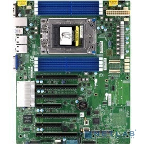 Supermicro MBD-H12SSL-NT-O Single AMD EPYC 7002 Series CPU 2TB Registered ECC DDR4, 8 DIMMs 5 PCI-E 4.0 x16 2 PCI-E 4.0 x8 2 M.2, 2 SlimSAS x8, Dual 10GBase-T LAN via Broadcom BCM57416