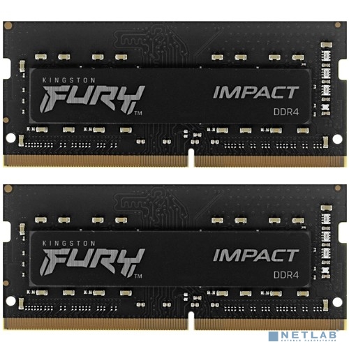 Kingston 32GB 3200MHz DDR4 CL20 SODIMM (Kit of 2) FURY Impact