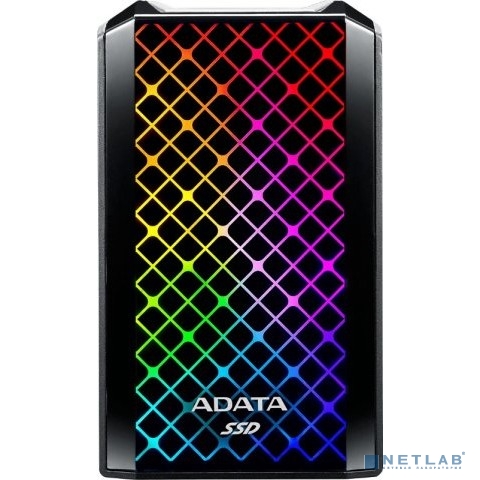 ADATA 2TB SE900G RGB Black SSD USB 3.2 Gen2 Type-C Blue ASE900G-2TU32G2-CBK 
