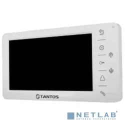 Tantos Amelie (White) HD Монитор цветного видеодомофона 7 дюймов с сенсорными кнопками формата AHD / CVI / TVI / CVBS