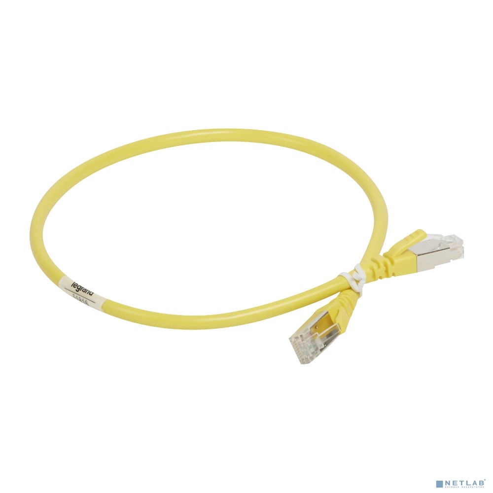 Legrand 51816 П-корд S/FTP 6а PVC 0,5м желт.