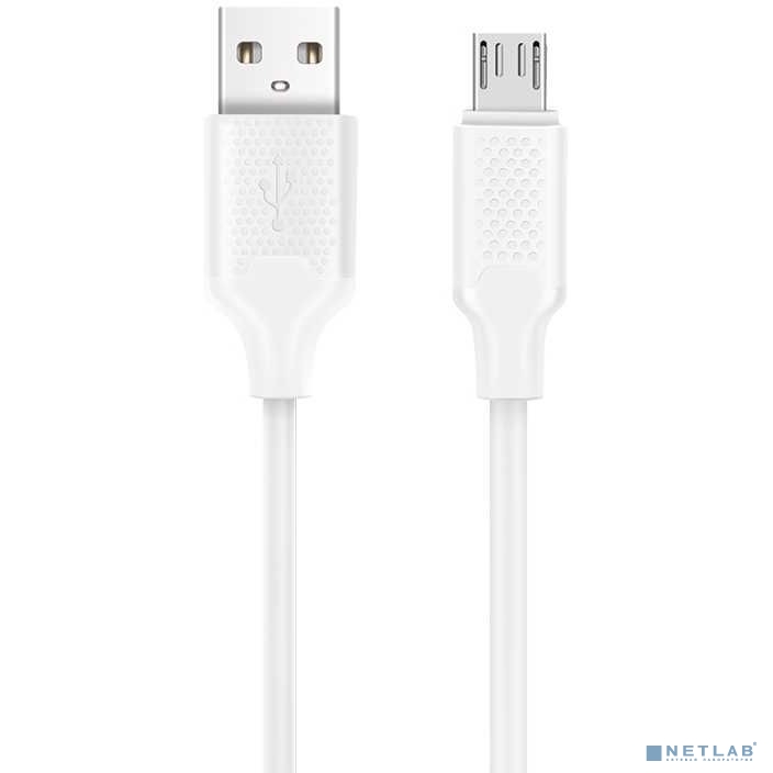 Harper USB A - Micro USB, BCH-321 White (Кабель (ПВХ) для зарядки и синхронизации, 2A, Быстрая зарядка)
