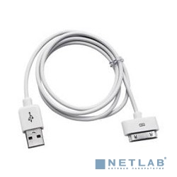 Gembird CC-USB-AP1MW Кабель USB  AM/Apple для iPad/iPhone/iPod, 1м белый (пакет)
