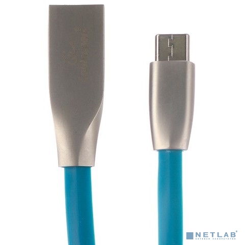 Cablexpert Кабель USB 2.0 CC-G-USBC01Bl-1M AM/Type-C, серия Gold, длина 1м, синий, блистер