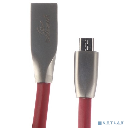 Cablexpert Кабель USB 2.0 CC-G-mUSB01R-1.8M AM/microB, серия Gold, длина 1.8м, красный, блистер				