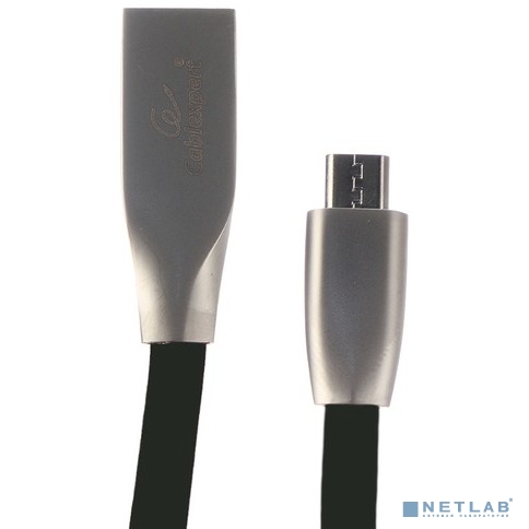 Cablexpert Кабель USB 2.0 CC-G-mUSB01Bk-1M AM/microB, серия Gold, длина 1м, черный, блистер
