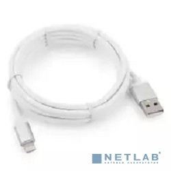 Cablexpert Кабель для Apple CC-S-APUSB01W-0.5M, AM/Lightning, серия Silver, длина 0.5м, белый, блистер