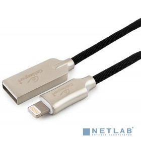 Cablexpert Кабель для Apple CC-P-APUSB02Bk-1M MFI, AM/Lightning, серия Platinum, длина 1м, черный, блистер