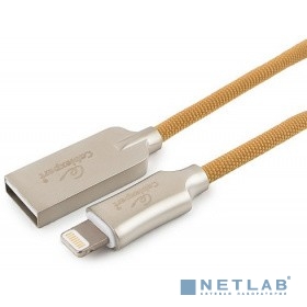 Cablexpert Кабель для Apple CC-P-APUSB02Gd-1M MFI, AM/Lightning, серия Platinum, длина 1м, золотой, блистер