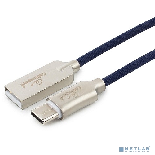 Cablexpert Кабель USB 2.0 CC-P-USBC02Bl-1.8M AM/Type-C, серия Platinum, длина 1.8м, синий, блистер	