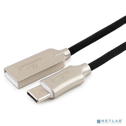 Cablexpert Кабель USB 2.0 CC-P-USBC02Bk-0.5M AM/Type-C, серия Platinum, длина 0.5м, черный, блистер					