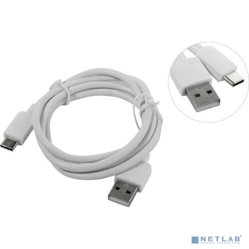 Defender USB кабель USB08-01C AM-TypeC, белый, 1m, пакет (87495)