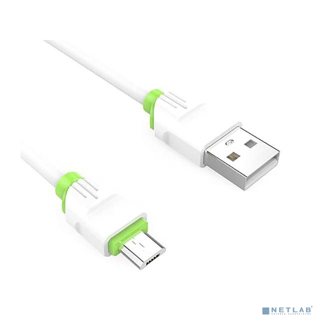 LDNIO LD_B4506 LS34/ USB кабель Micro/ 1m/ 2.4A/ медь: 86 жил/ White