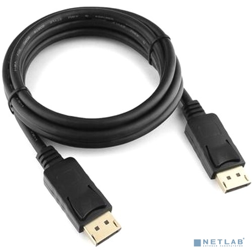 Кабель DisplayPort Cablexpert, v1.3, 2м, 20M/20M, черный, экран, пакет (CC-DP3-2M)			