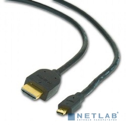 Gembird HDMI-microHDMI позол.разъемы , 19м/19м,1.8 м,черный,  [CC-HDMID-6]