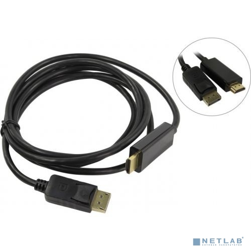 ORIENT Кабель-адаптер DisplayPort M C706 -> HDMI M, длина 1.8 метра, черный