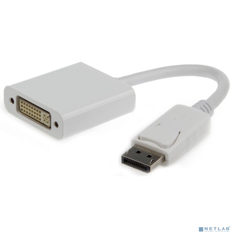 Gembird Переходник DisplayPort - DVI , 20M/19F, белый (A-DPM-DVIF-002-W )