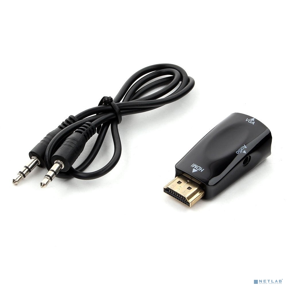 Gembird Переходник HDMI-VGA Cablexpert, 19M/15F (A-HDMI-VGA-02)
