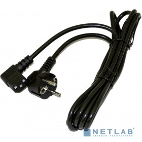 Hyperline PWC-IEC13A-SHM-5.0-BK кабель питания компьютера (Schuko+C13 (угловая)) (3x1.0), 10A, угловая вилка, 5м, цвет черный