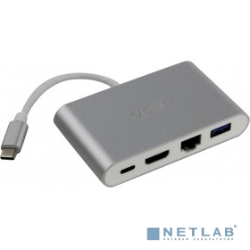 VCOM CU455 Кабель-адаптер USB3.1 Type-CM-->HDMI+USB3.0+RJ45+PD charging  VCOM <CU455>