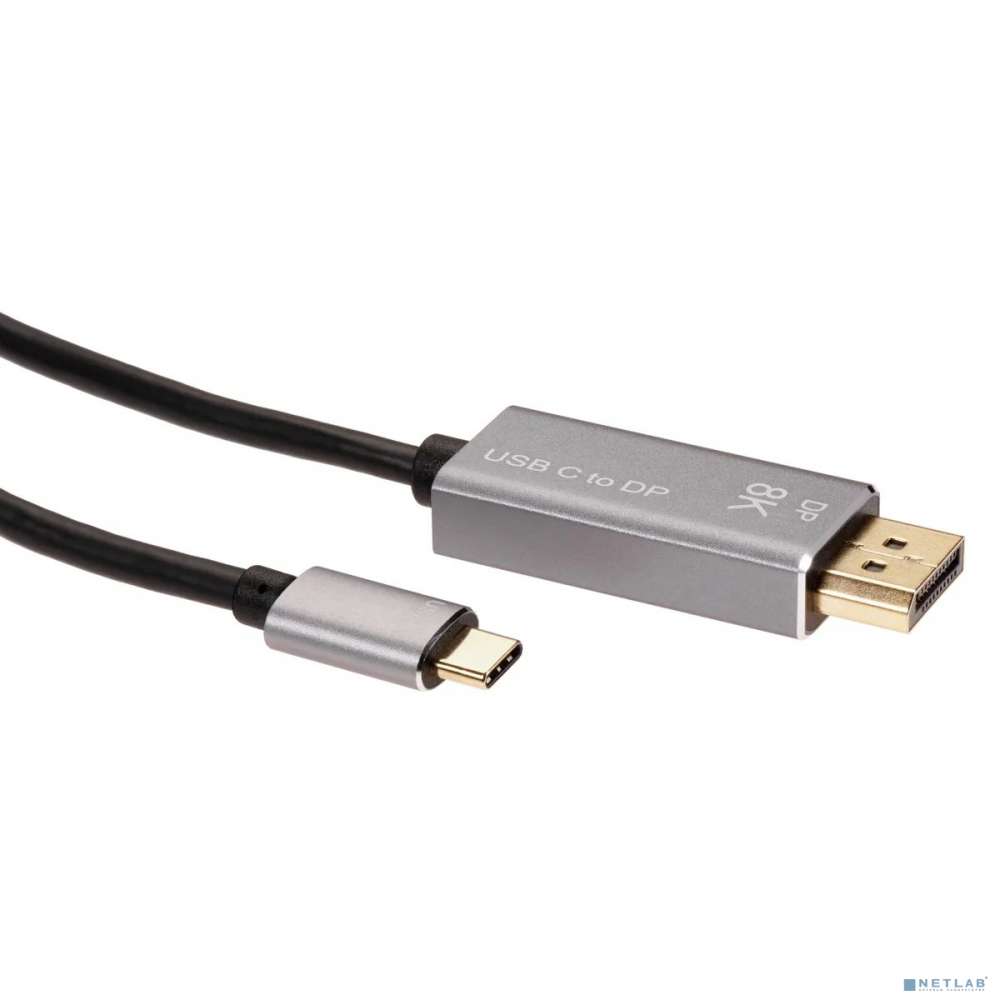 VCOM CU480MC-1.8M Кабель-адаптер USB Type-Cm --> DP1.4v (m) 8K@60Hz, 1.8m , Alum Shell,VCOM <CU480MC-1.8M>