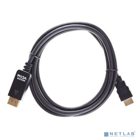 VCOM Кабель-переходник DisplayPort M-> HDMI M 4K@30Hz 1.8m VCOM [CG608-1.8M)