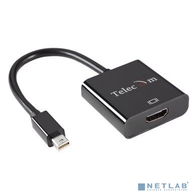 Telecom Кабель-переходник Mini DisplayPort (M) -> HDMI (F), 4K@60Hz, Telecom (TA6056)