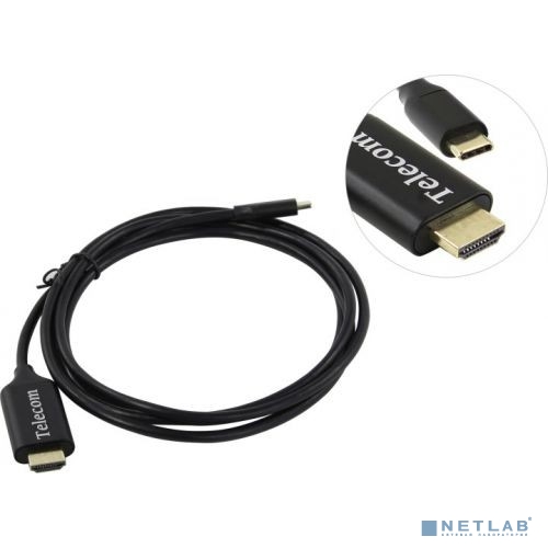 Telecom Кабель USB3.1 Type-Cm --> HDMI A(m) 4K@60Hz, 1.8m <TCC008-1.8M>