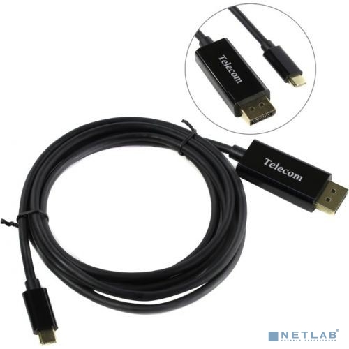 Telecom Кабель USB3.1 Type-Cm --> DP(m) 4K@30Hz, 1.8m <TCC010-1.8M>