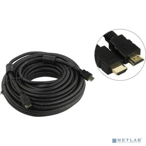 Aopen Кабель HDMI 19M/M ver 2.0, 20М, 2 фильтра  <ACG711D-20M>