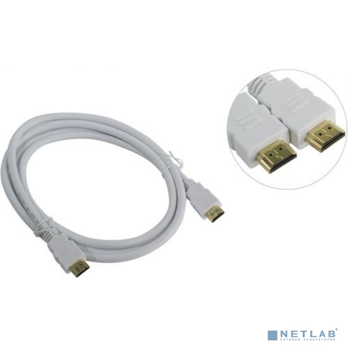Aopen Кабель HDMI 19M/M ver 2.0, 1.8М, белый  <ACG711W-1.8M>