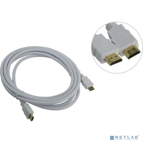 Aopen Кабель HDMI 19M/M ver 2.0, 3М, белый  <ACG711W-3M>