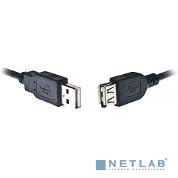 Bion Кабель удлинительный USB 2.0 A-A (m-f), 3м, черный [BXP-CCP-USB2-AMAF-030]