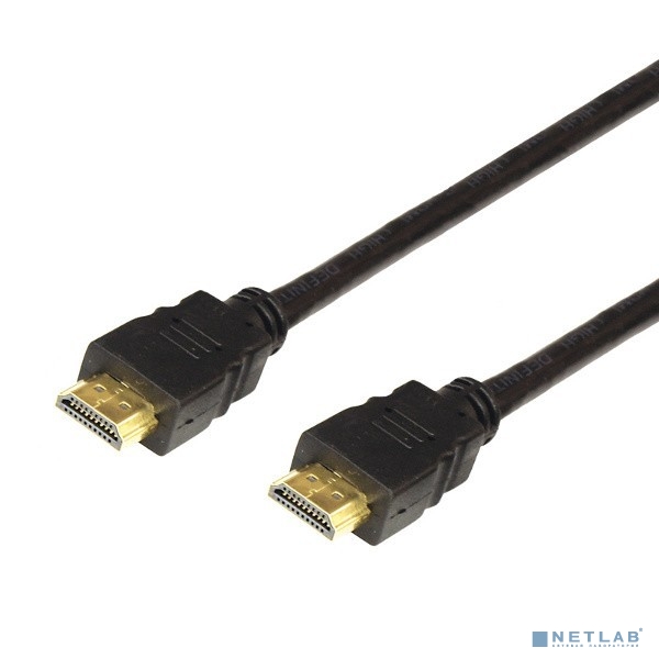 Rexant (17-6203) Шнур  HDMI - HDMI  gold  1.5М  с фильтрами  