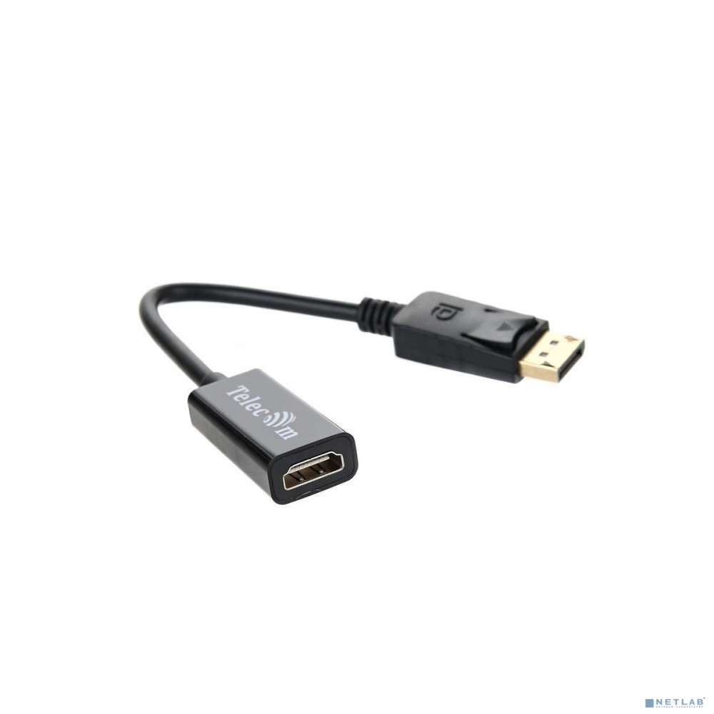 Telecom Кабель-переходник [TA801] DisplayPort M --> HDMI-F 4K@30Hz 0.2m (6926123465264)