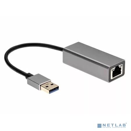 Aopen ADU312M Кабель-переходник USB 3.0 (Am) --> LAN RJ-45 1000 Mbps, Alum Shell, iOpen (Aopen/Qust) <ADU312M>