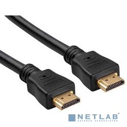 Bion Кабель HDMI v1.4, 19M/19M, 3D, 4K UHD, Ethernet, Cu, экран, позолоченные контакты, 1.8м, черный [BXP-CC-HDMI4-018]